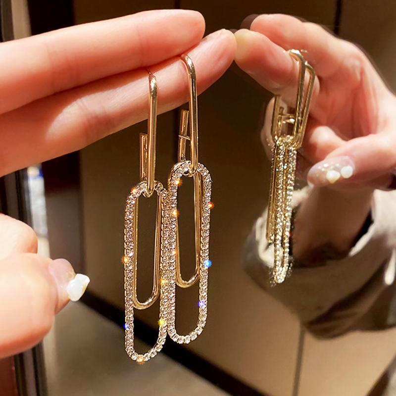 Dangle & Chandelier Trendy Elegant 14K Real Gold Plated Geometry Earrings For Women Top Shiny Zircon S925 Silver Needle Stud Jewelry Gift Ch
Dangle & Chandelier Trendy Elegant 14K Real Gold Plated Geometry Earrings For Women Top Shiny Zircon S925 Silver Needle Stud Jewelry Gift Ch