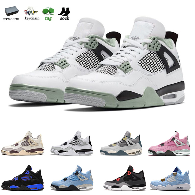 4 4s WMNS Seafoam Sneakers Jumpman IV Basketball Shoes Mens Womens Offs OG White Oreo Military Black Cat Royal University Blue Pink Craft J4s Trainers With Box, D23 36-47
4 4s WMNS Seafoam Sneakers Jumpman IV Basketball Shoes Mens Womens Offs OG White Oreo Military Black Cat Royal University Blue Pink Craft J4s Trainers With Box, D23 36-47