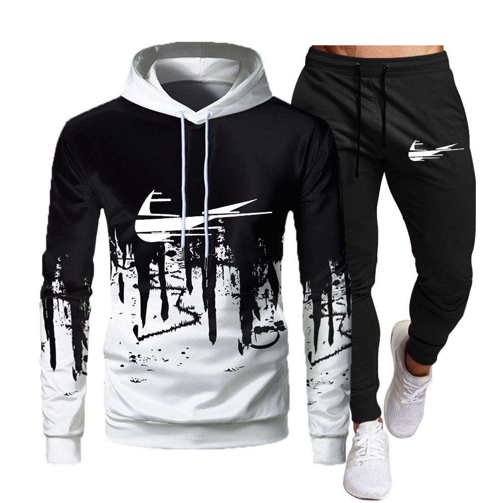2022 New Fall Winter Fleece Thick Men's Tracksuit Hoodies Pants Two Piece Sets Sportswear Suit, Red-b
2022 New Fall Winter Fleece Thick Men's Tracksuit Hoodies Pants Two Piece Sets Sportswear Suit, Red-b