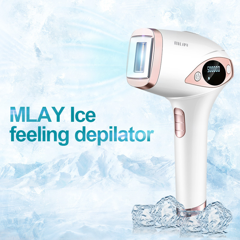 Mlay T4 Ice feeling Painless Laser Hair Removal Home Machine Lens Can Use Pubic Body Ipl Epilator Depilador for Man Woman 220323