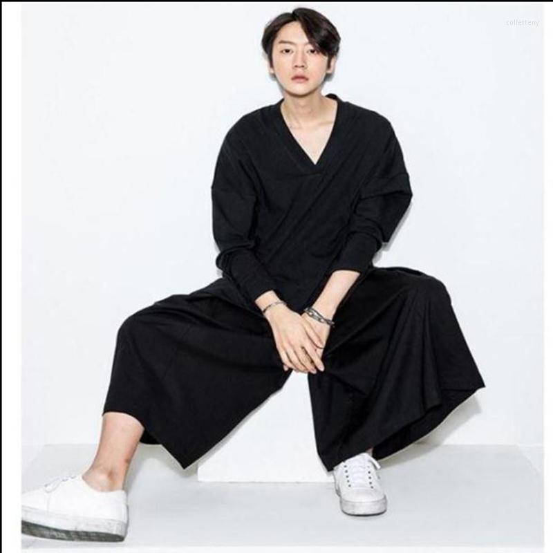 Men's Pants Men's Spring/summer Loose-fitting Wide-leg 9 Minutes Culottes For Men Large Casual Gothic Hip Hop Yamamoto TrendMen's, Black
Men's Pants Men's Spring/summer Loose-fitting Wide-leg 9 Minutes Culottes For Men Large Casual Gothic Hip Hop Yamamoto TrendMen's, Black
