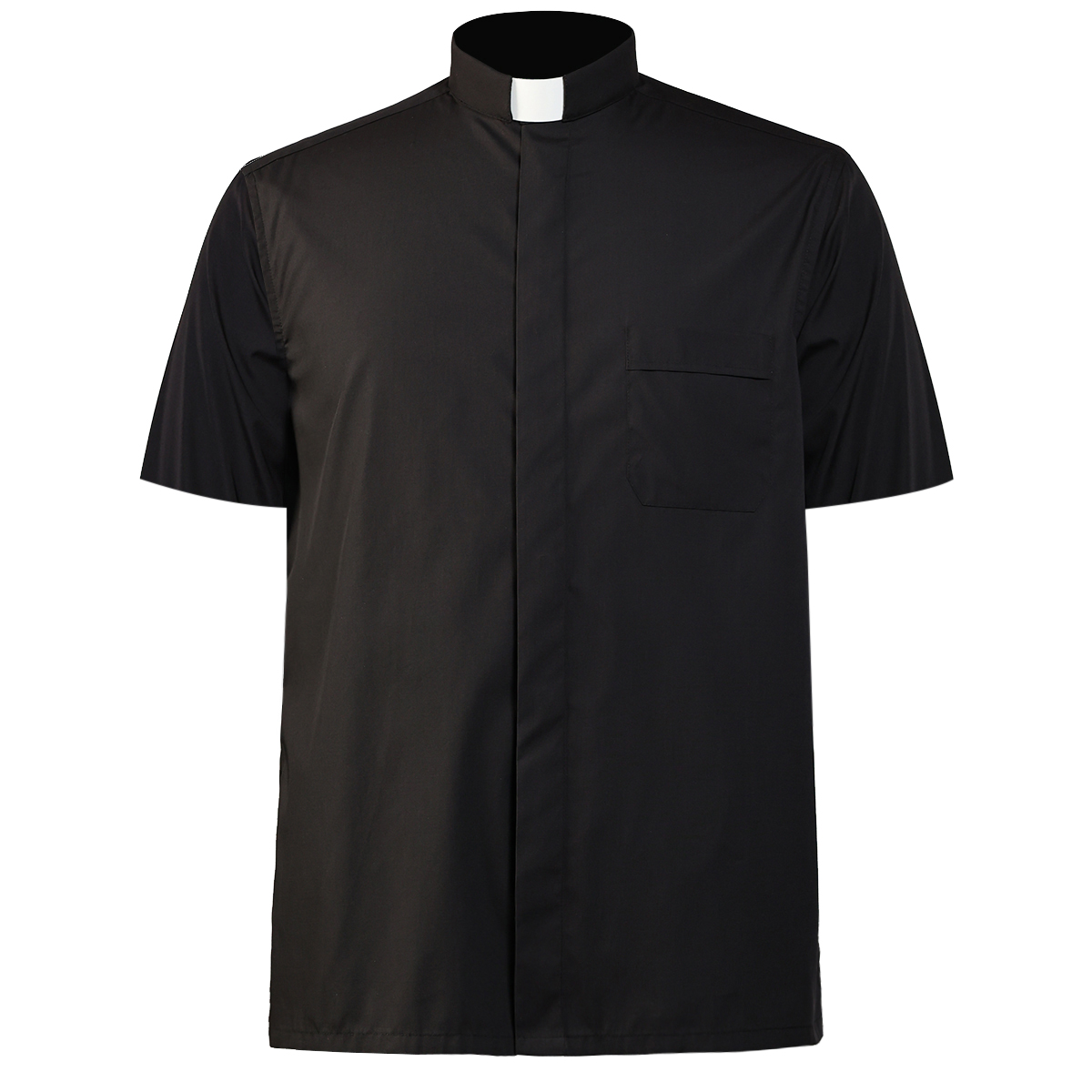 Priest Shirt Catolic Costume for Adult Men Pastor Clergy Stand-up Tab Collar Minister Preacher Long Sleeve Tops Roman Shirts Uniform, Short sleeve
Priest Shirt Catolic Costume for Adult Men Pastor Clergy Stand-up Tab Collar Minister Preacher Long Sleeve Tops Roman Shirts Uniform, Short sleeve