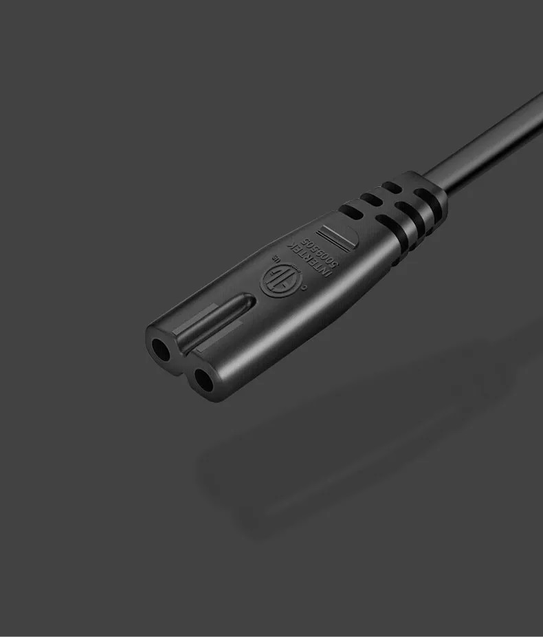 1.5m 2 core American plug cable US standard for printer audio sound AC power cord