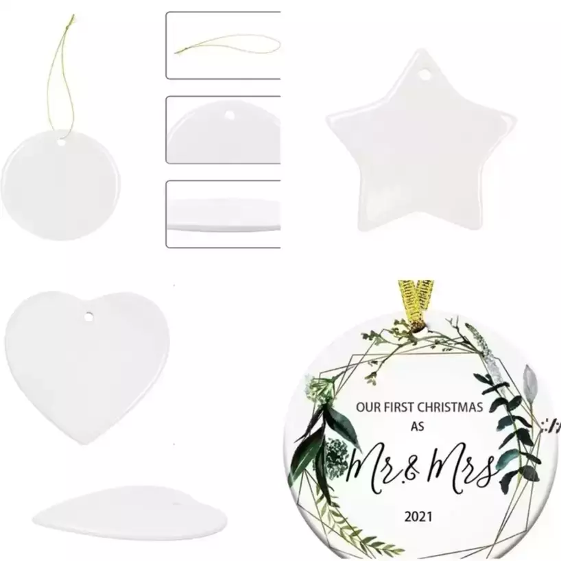 3-inch Sublimation Blank White Chirstmas Engaged Customized Ornament Round Heart Circle Star Shape Hangtag
3-inch Sublimation Blank White Chirstmas Engaged Customized Ornament Round Heart Circle Star Shape Hangtag