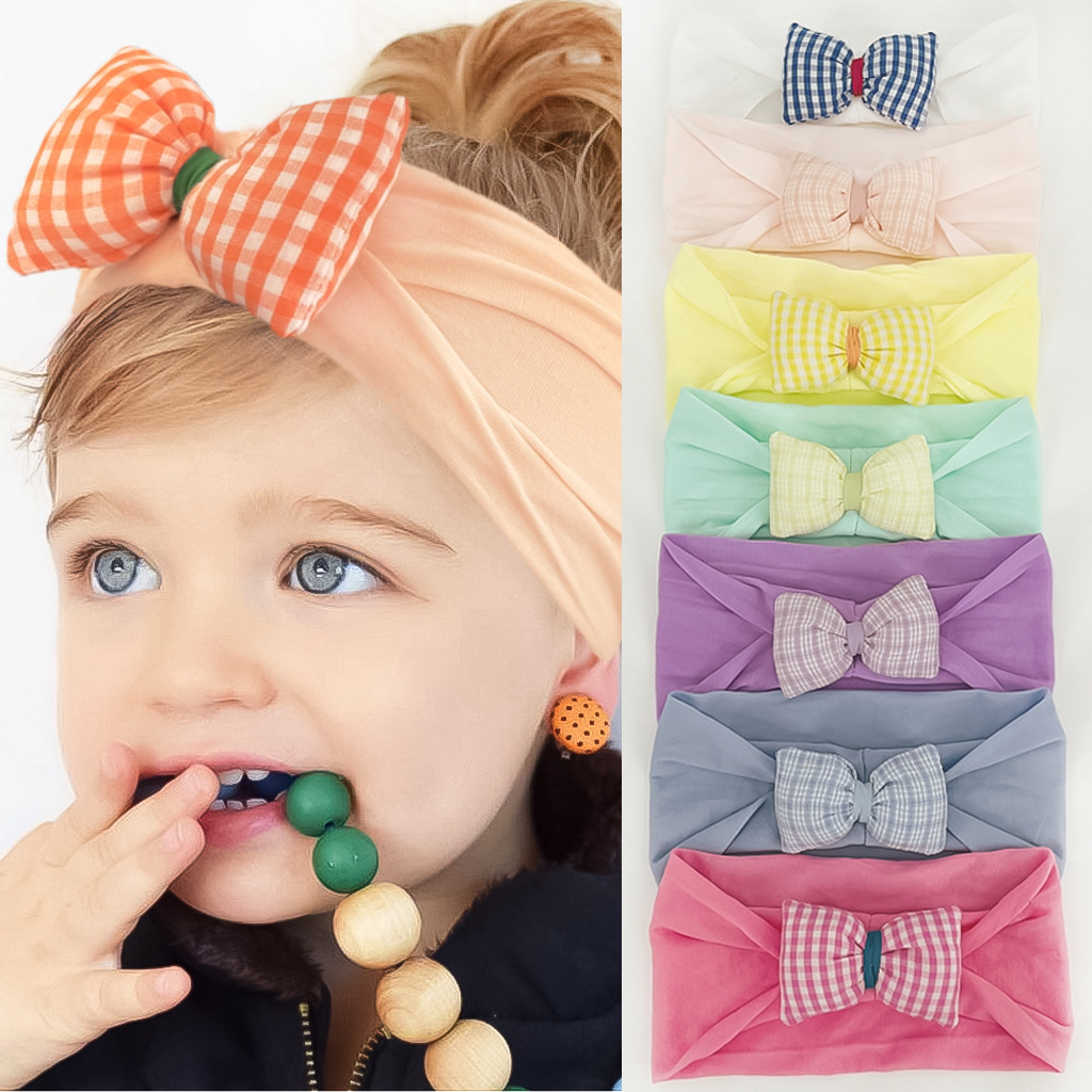 Childrens hair accessories spring and summer wide bow band cute nylon print seamless princess accessories baby, Multi-color
Childrens hair accessories spring and summer wide bow band cute nylon print seamless princess accessories baby, Multi-color