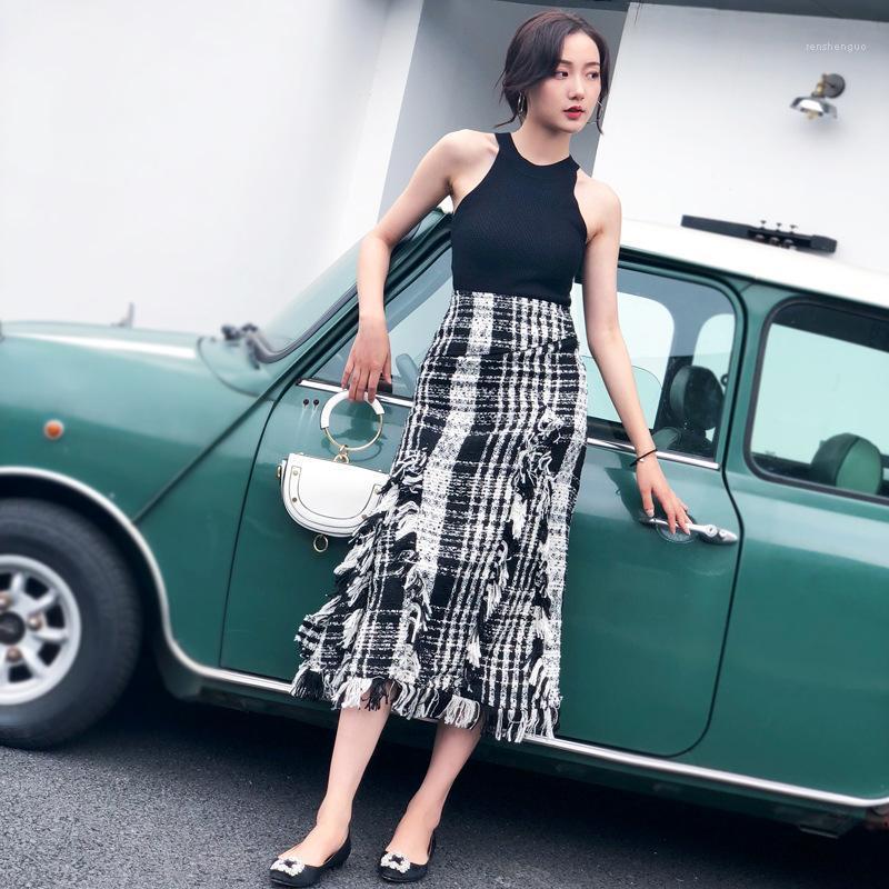 Fashion Tide Spring Korean Women Clothing Asymmetrical Plaided Ruffles High Waist Halfbody Skirts Elastic WC72311, Black and white
Fashion Tide Spring Korean Women Clothing Asymmetrical Plaided Ruffles High Waist Halfbody Skirts Elastic WC72311, Black and white