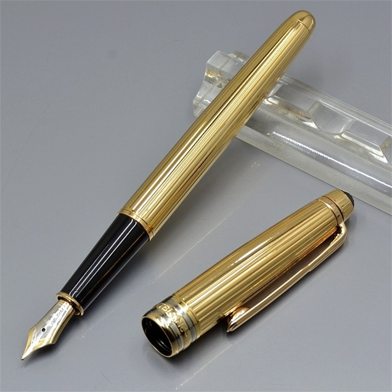 Luxury 163 Ag925 Fountain Pen With Serial Number Top Quality Business Stationery Metal Silver Gold Stripe Cute Ballpoint Roller Ball Pens, As shows
Luxury 163 Ag925 Fountain Pen With Serial Number Top Quality Business Stationery Metal Silver Gold Stripe Cute Ballpoint Roller Ball Pens, As shows
