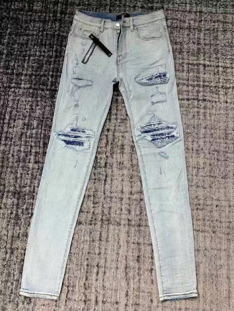 HM564-2 BLUE High quality Mens jeans Distressed Motorcycle biker jean Rock Skinny Slim Ripped hole stripe Fashionable snake embroidery Denim pants
HM564-2 BLUE High quality Mens jeans Distressed Motorcycle biker jean Rock Skinny Slim Ripped hole stripe Fashionable snake embroidery Denim pants