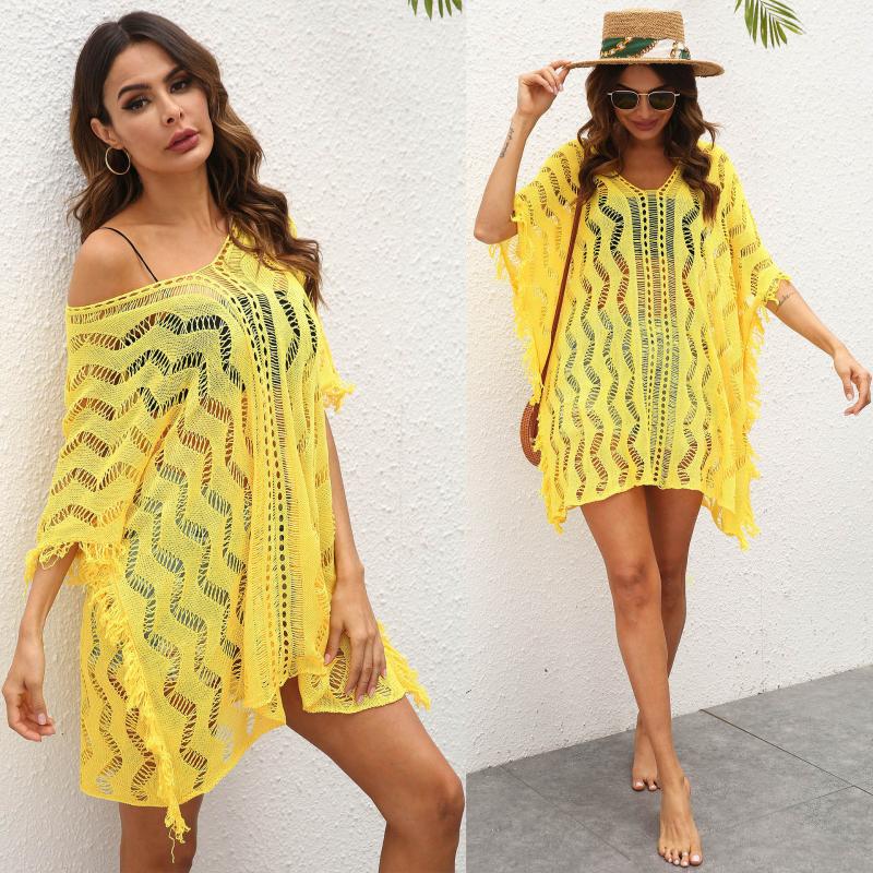 Women's Swimwear Beach Dresses And Tunics For Women Yellow Cover Up Woman Solid Fishnet Tunic Polyester 2022 Bathing Suit UpsWomen's
Women's Swimwear Beach Dresses And Tunics For Women Yellow Cover Up Woman Solid Fishnet Tunic Polyester 2022 Bathing Suit UpsWomen's