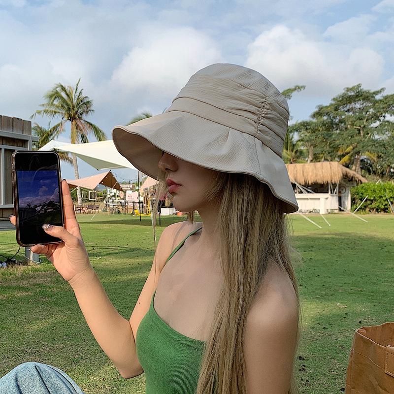 Berets Summer Japanese Niche Pleated Fisherman Hat Women's Thin Sun Cap Outdoor Foldable Panama GorrosBerets, Khaki
Berets Summer Japanese Niche Pleated Fisherman Hat Women's Thin Sun Cap Outdoor Foldable Panama GorrosBerets, Khaki