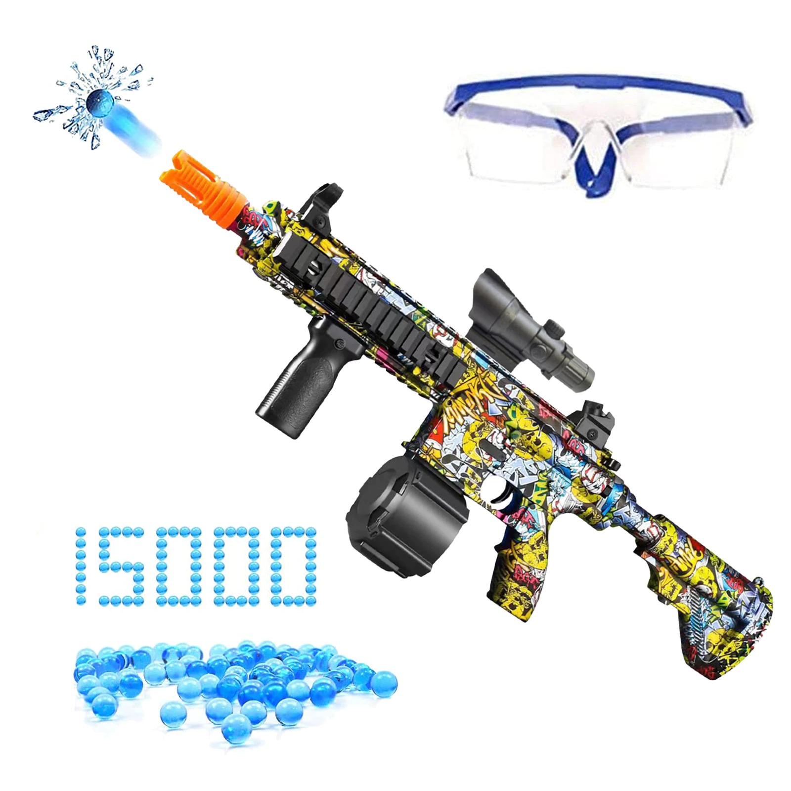 New M416 toy gun with 15000 pcs eco-friendly water drop manual and electric spray Gun 2 in 1 gel ball blaster ToysGun for kids factory wholesale
New M416 toy gun with 15000 pcs eco-friendly water drop manual and electric spray Gun 2 in 1 gel ball blaster ToysGun for kids factory wholesale