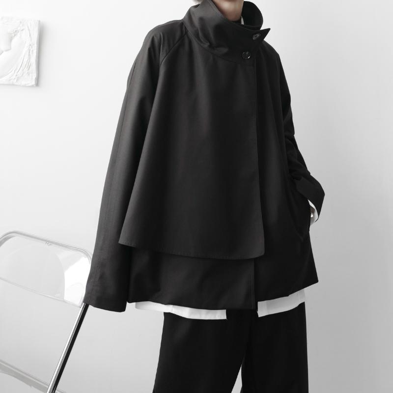 Men' Jackets Autumn And Winter Korean Stand Collar Asymmetric Jacket Loose Design Sense Of Fashion Japanese Casual Coat, Black
Men' Jackets Autumn And Winter Korean Stand Collar Asymmetric Jacket Loose Design Sense Of Fashion Japanese Casual Coat, Black