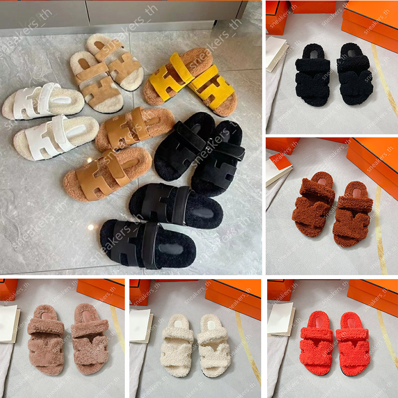 Designer Slippers Men Women Wool Chypre Slipper Soft Furry Sandals Winter Warm Flat Slides Ladies Home Sandal With Box 35-44, Color1
Designer Slippers Men Women Wool Chypre Slipper Soft Furry Sandals Winter Warm Flat Slides Ladies Home Sandal With Box 35-44, Color1