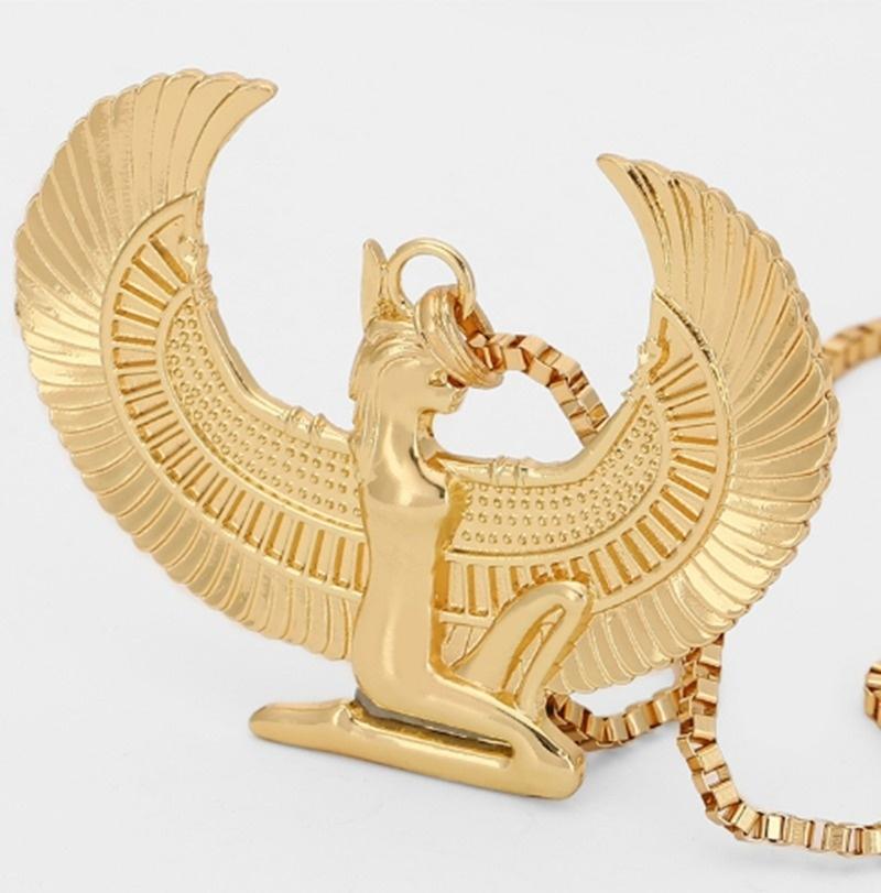 Pendant Necklaces Mythological Style Egyptian Cross Angel Isis Necklace Fashion Gold Color Punk Long Chain JewelryPendant
Pendant Necklaces Mythological Style Egyptian Cross Angel Isis Necklace Fashion Gold Color Punk Long Chain JewelryPendant