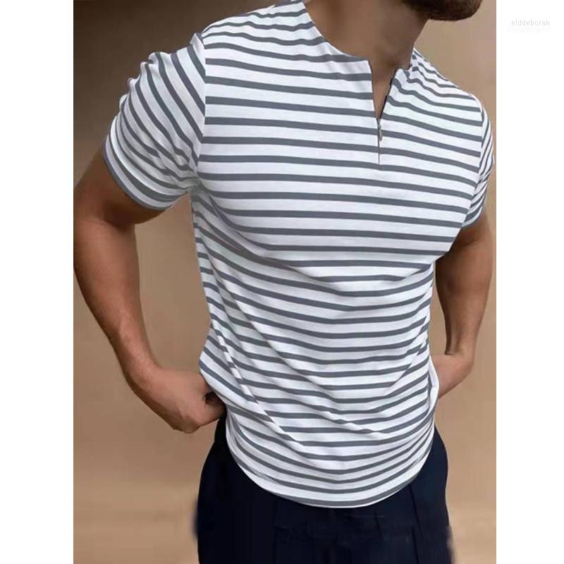 Men' Casual Shirts 2022 Fashion Mens Striped Summer Slim Fit Short Sleeve Pullover Tops Zipper O-Neck Tee For Men Streetwear Eldd22, 003
Men' Casual Shirts 2022 Fashion Mens Striped Summer Slim Fit Short Sleeve Pullover Tops Zipper O-Neck Tee For Men Streetwear Eldd22, 003