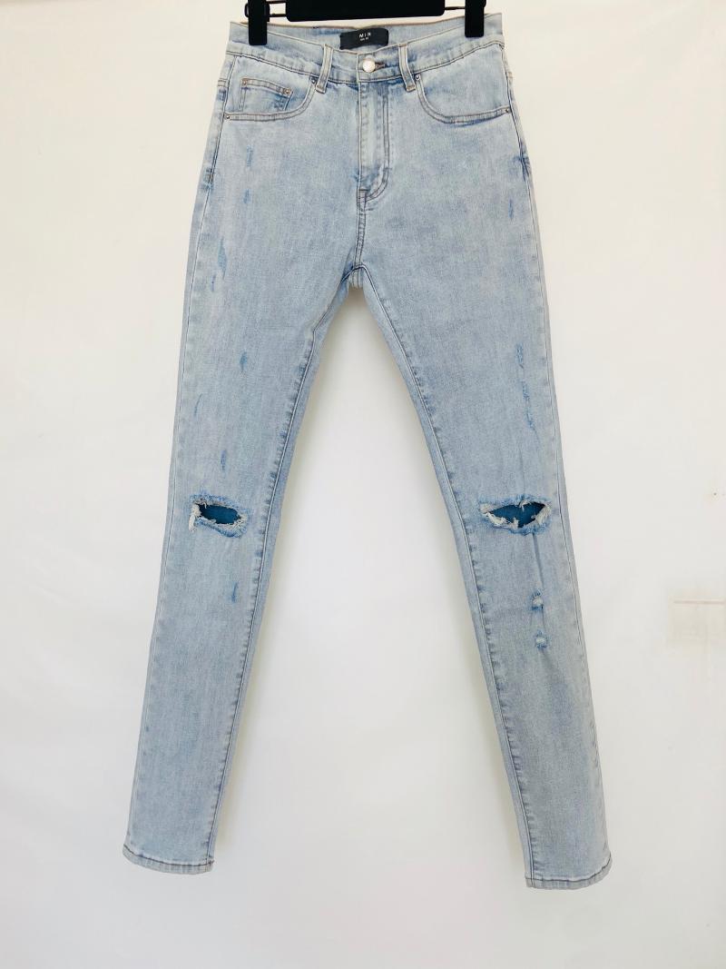 Men's Jeans Quality AMR Destroy Heavy Wash Men Women Basic Skinny Light Blue Denim TrousersMen's
Men's Jeans Quality AMR Destroy Heavy Wash Men Women Basic Skinny Light Blue Denim TrousersMen's