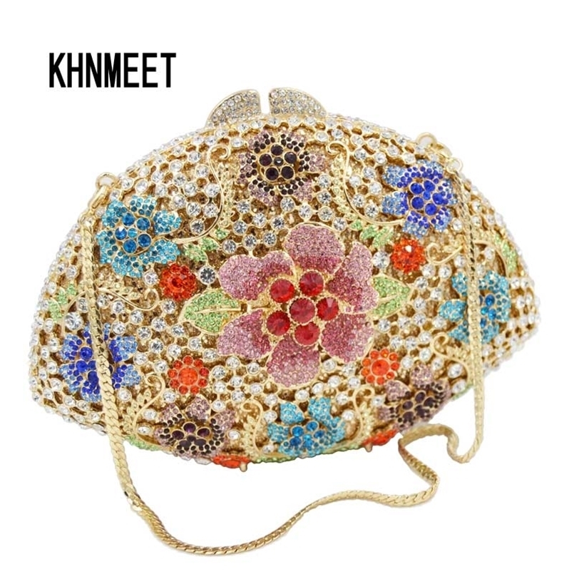 Flower Women Clutch Bag Fashion Multicolor Luxury Crystal Diamond Evening clutch bag wedding bridal SC607 220616
Flower Women Clutch Bag Fashion Multicolor Luxury Crystal Diamond Evening clutch bag wedding bridal SC607 220616
