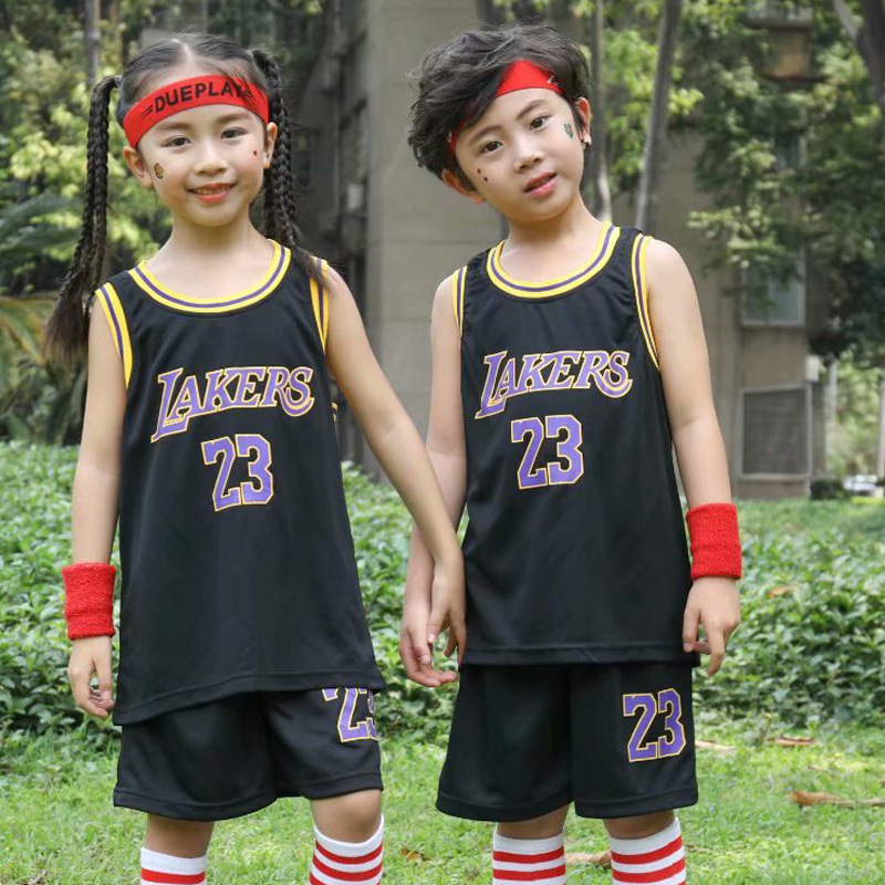 Summer boys basketball uniforms children s sports suits youth T shirts shorts 2 pieces of clothing outdoor sportswear 220620