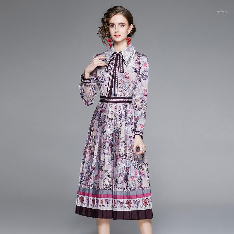 Casual Dresses Spring Autumn Fashion Runway Pleated Women Long Sleeve Lace Rapel Bow Deco Elegant Heart-Shaped Print Midi Dress, Picture color
Casual Dresses Spring Autumn Fashion Runway Pleated Women Long Sleeve Lace Rapel Bow Deco Elegant Heart-Shaped Print Midi Dress, Picture color