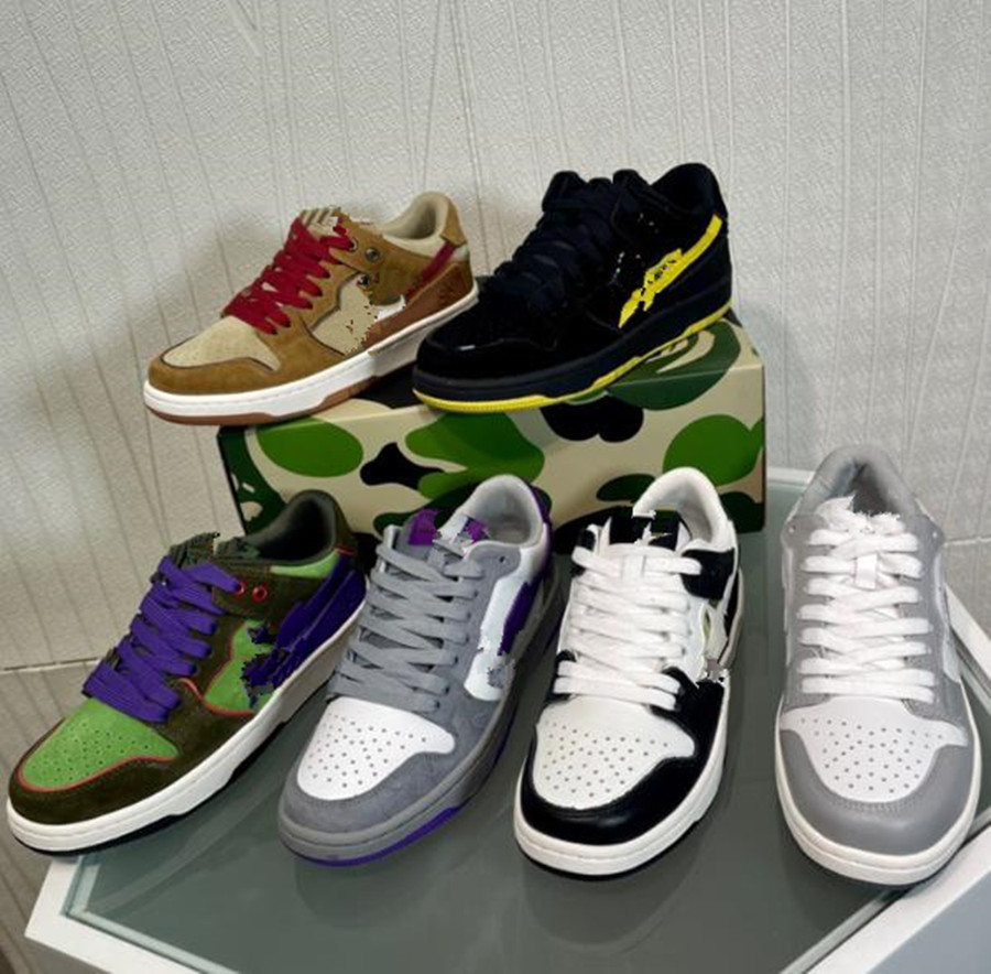 Designer Mens Womens Platform Big A BATHING APE Camouflage Runner Shoes Sneakers Luxurys Lows Leather Fashion Brand Casual Blue White Black Trainer Monkey Size 35-45, Difference
Designer Mens Womens Platform Big A BATHING APE Camouflage Runner Shoes Sneakers Luxurys Lows Leather Fashion Brand Casual Blue White Black Trainer Monkey Size 35-45, Difference