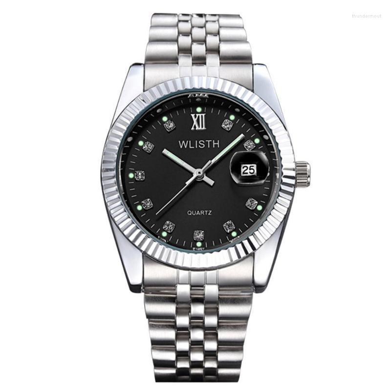 Wristwatches Men Women Watches Stainless Steel Waterproof Luminous Rhinestone Analog Display Quartz Watch Female Male Luxury Bracelet WatchW, 4 for woman
Wristwatches Men Women Watches Stainless Steel Waterproof Luminous Rhinestone Analog Display Quartz Watch Female Male Luxury Bracelet WatchW, 4 for woman