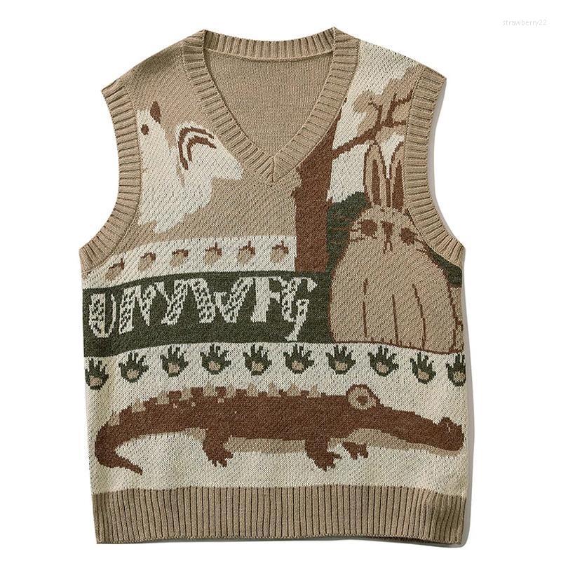 Men's Vests Vintage Of Cartoons Sweater Knitted Or Crocheted Female Alligator Jacket Oversized With Sleeves Streetwear Casual Jumper Stra22, Black
Men's Vests Vintage Of Cartoons Sweater Knitted Or Crocheted Female Alligator Jacket Oversized With Sleeves Streetwear Casual Jumper Stra22, Black