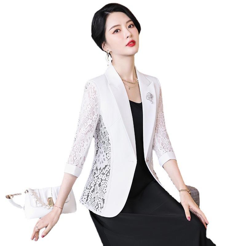 Women' Suits & Blazers Fashion Spring Summer Business Interview Women Work Office Ladies Lace Patchwork Casual 2908Women, Black
Women' Suits & Blazers Fashion Spring Summer Business Interview Women Work Office Ladies Lace Patchwork Casual 2908Women, Black