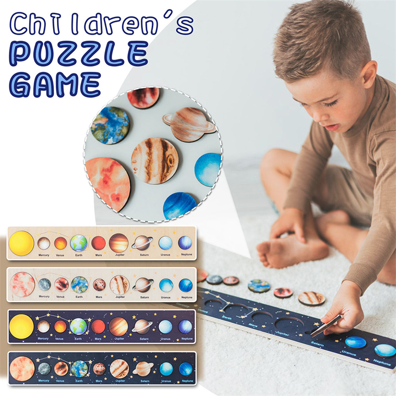 Wooden Puzzle Planet Puzzle Solar System Tray Puzzle Game Crafts Children's Christmas Gift
Wooden Puzzle Planet Puzzle Solar System Tray Puzzle Game Crafts Children's Christmas Gift