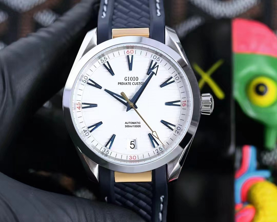 Mens Automatic Mechanical Watch Black Blue Rubber Stainless Steel Strap Sapphire Crystal
Mens Automatic Mechanical Watch Black Blue Rubber Stainless Steel Strap Sapphire Crystal
