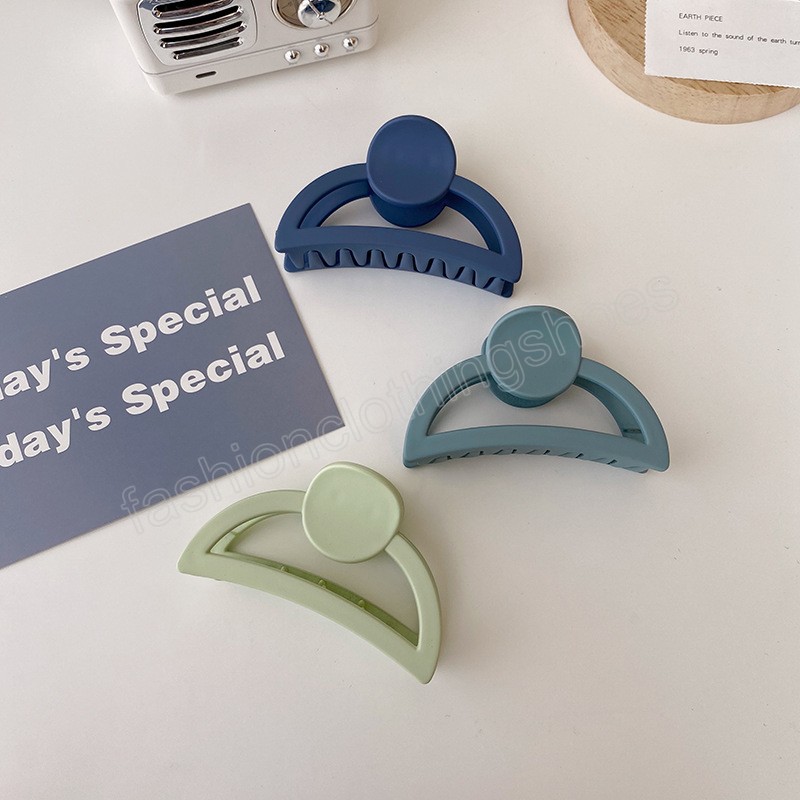 Summer Candy Color Clamps Women Girls Hair Clip Plastic Hair Claws Hairpins Barrette Hair Accessories Gift