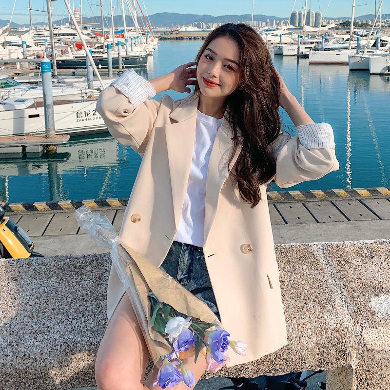 Women' Suits & Blazers Women' 2022 Spring And Summer Fashion Women Elegant Korean Style Suit Loose Long Solid Sleeve Design Ladies Out, White 
Women' Suits & Blazers Women' 2022 Spring And Summer Fashion Women Elegant Korean Style Suit Loose Long Solid Sleeve Design Ladies Out, White