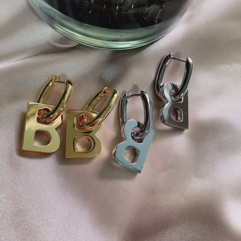 Fashion Women Dangle pearls Earring hoop new Unique Shaped Brand B letters Pendant with logo shiny non-fading ladies Chandelier Earrings B0 -2-2