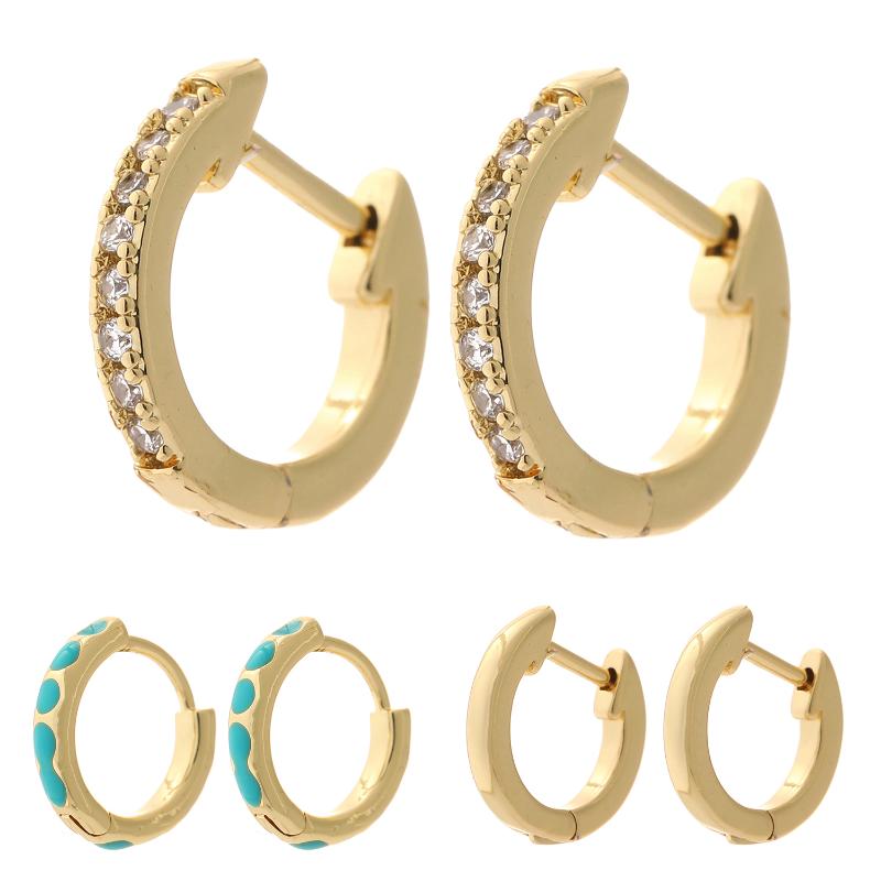 Hoop & Huggie Earrings For Women 13mm Gold Simple Round Loop 2pcs Copper Charm Micro Pave Zircon CZ Korean Fashion 2022
Hoop & Huggie Earrings For Women 13mm Gold Simple Round Loop 2pcs Copper Charm Micro Pave Zircon CZ Korean Fashion 2022