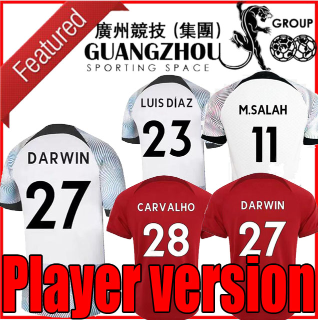 22 23 season home away 3rd DARWIN soccer jerseys 2022 2023 Mohamed Diogo Luis DIaz Alexander Arnold football kit tops shirts men kids uniform player version, Away player version
22 23 season home away 3rd DARWIN soccer jerseys 2022 2023 Mohamed Diogo Luis DIaz Alexander Arnold football kit tops shirts men kids uniform player version, Away player version
