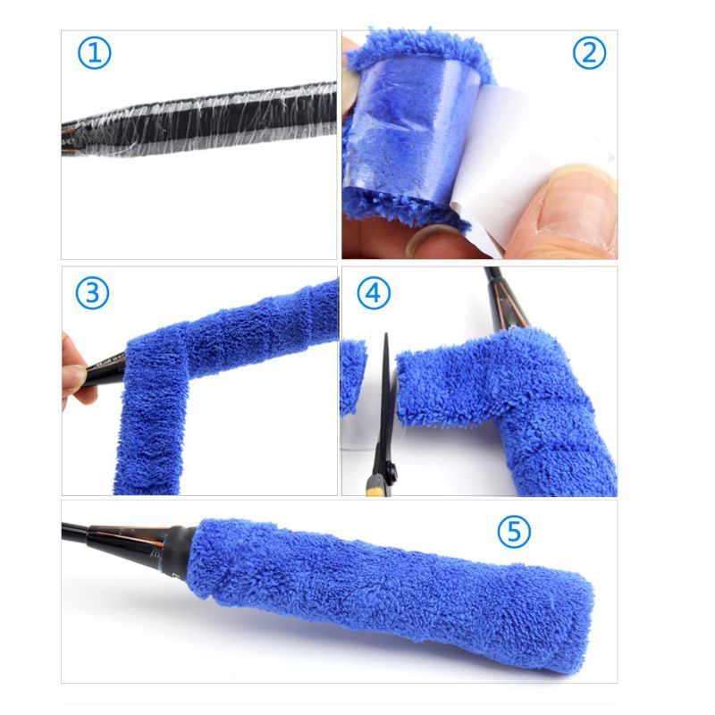 Anti-slip Tennis Badminton Racket Overgrip Cotton Towel Handle Glue Grip Sweat Absorbing Sweatband Wholesale Sweat Band