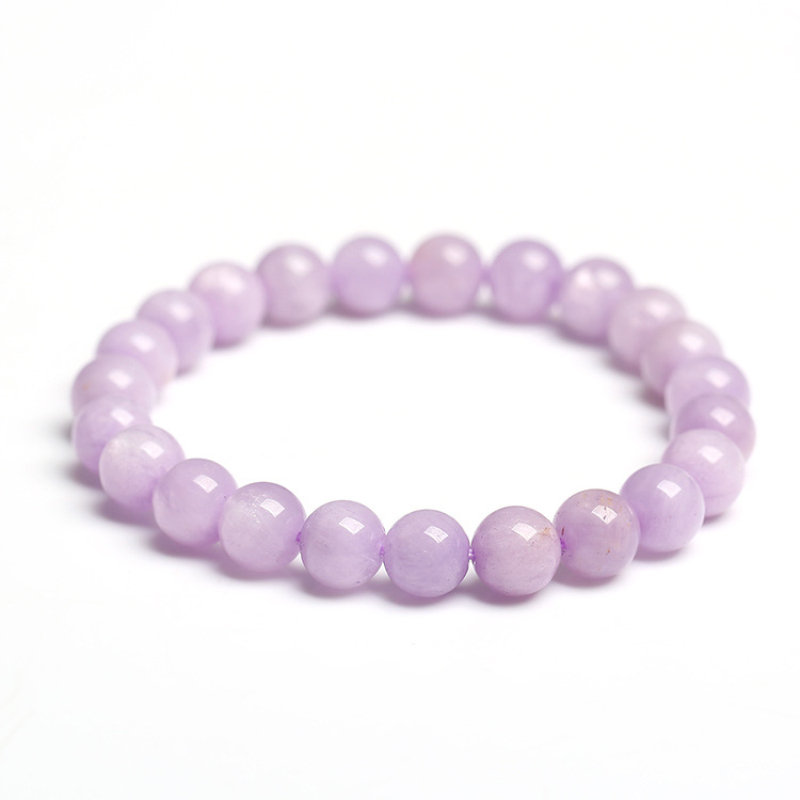 8MM Natural Purple Jade Beads Strands Braelet Lavender Crystal Stone Bracelets Jewelry