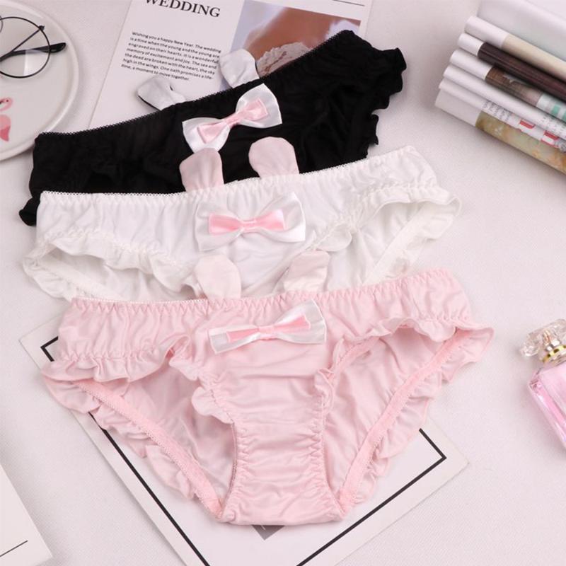 Women's Panties Lolita Girls Cute Bow Cotton Underwear Women Ruffle Seamless Solid Ears Briefs Cartoon Lingerie Student LingerieWomen's Wome
Women's Panties Lolita Girls Cute Bow Cotton Underwear Women Ruffle Seamless Solid Ears Briefs Cartoon Lingerie Student LingerieWomen's Wome