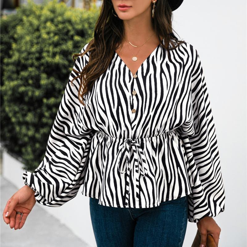 Women' Blouses & Shirts 2022 Spring Autumn Women Shirt Ladies Long Sleeve Blouse Zebra Print V Neck High Waist Loose Oversize Female Tops, Coffee
Women' Blouses & Shirts 2022 Spring Autumn Women Shirt Ladies Long Sleeve Blouse Zebra Print V Neck High Waist Loose Oversize Female Tops, Coffee