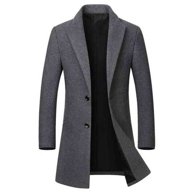 Winter Wool Jacket Men's High-quality Wool Coat casual Slim collar wool coat Men's long cotton collar trench coat T200312704 T220810, 901 dark blue
Winter Wool Jacket Men's High-quality Wool Coat casual Slim collar wool coat Men's long cotton collar trench coat T200312704 T220810, 901 dark blue