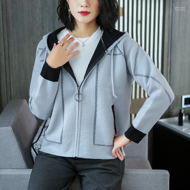 Women's Sweaters JANELUXURY Brand Hooded Knit Cardigan 2022 Autumn Winter Casual Loose Hit Color Short Fashion Outwear Jemi22, Black
Women's Sweaters JANELUXURY Brand Hooded Knit Cardigan 2022 Autumn Winter Casual Loose Hit Color Short Fashion Outwear Jemi22, Black