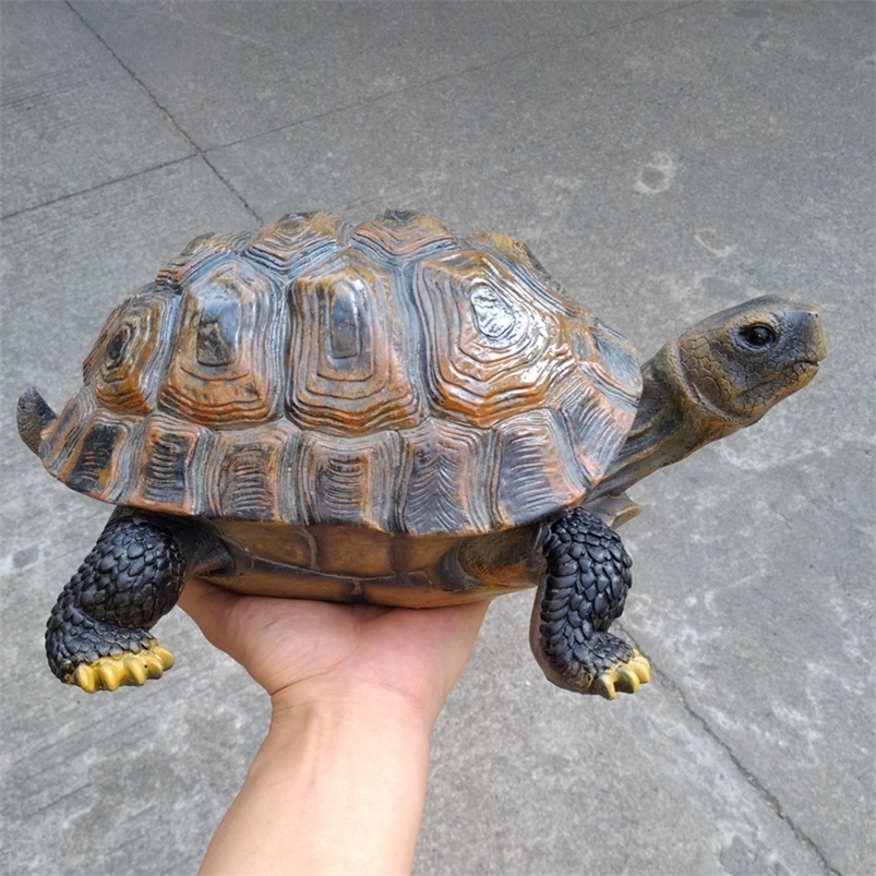 Resin simulation turtle tortoise animal ornaments garden garden pool garden decoration home furnishings A313 T200709