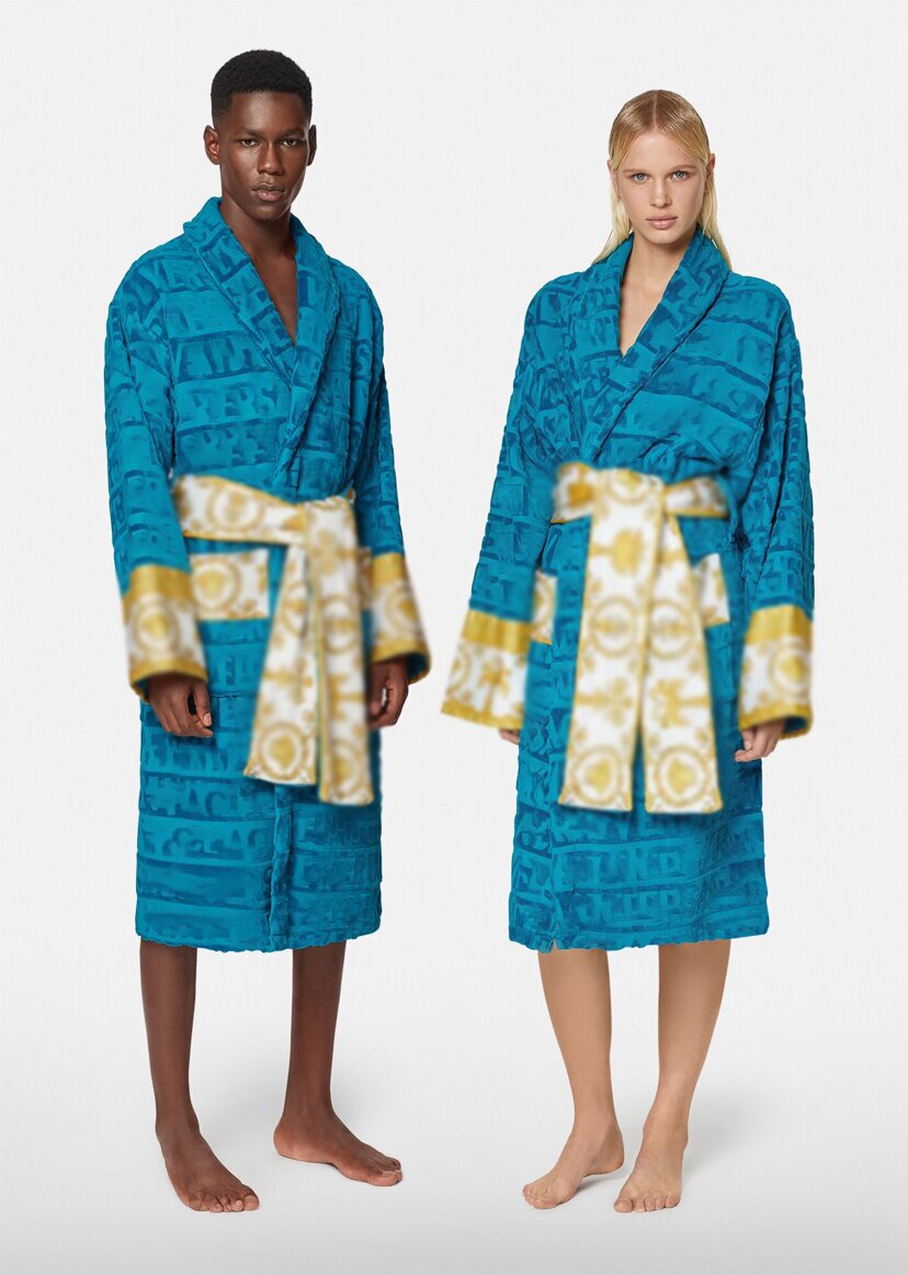 Men Women High quality pure cotton luxurious Bathrobe Sleepwear Long Robe Letter Print Couples bathrobe Nightgown Winter Warm Unisex Pajamas 7 Colors
Men Women High quality pure cotton luxurious Bathrobe Sleepwear Long Robe Letter Print Couples bathrobe Nightgown Winter Warm Unisex Pajamas 7 Colors