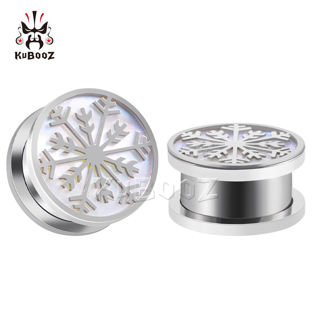 KUBOOZ Stainless Steel Natural White Shell Snowflake Ear Piercing Plugs Tunnels Body Jewelry Earring Gauges Stretchers Expanders Wholesale 6-16mm 24PCS
KUBOOZ Stainless Steel Natural White Shell Snowflake Ear Piercing Plugs Tunnels Body Jewelry Earring Gauges Stretchers Expanders Wholesale 6-16mm 24PCS