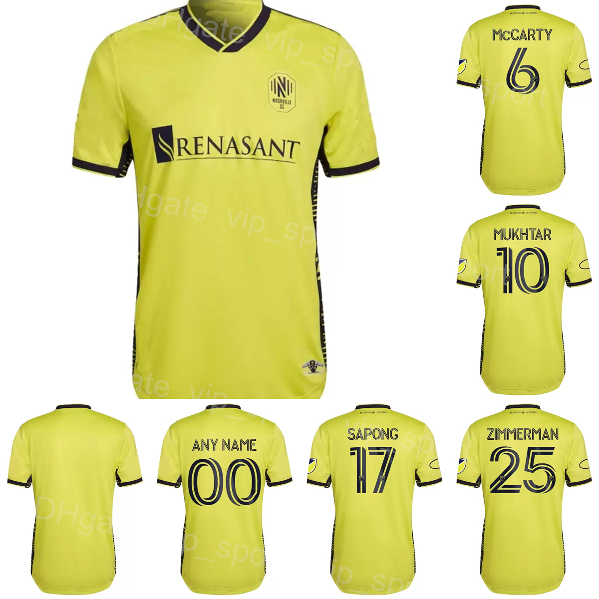 22/23 MLS Nashville SC 17 SAPONG Soccer Jersey 4 ROMNEY 10 MUKHTAR 25 ZIMMERMAN 8 LEAL 19 MUYL 20 GODOY 54 DAVIS 9 LOBA 2 LOVITZ Football Shirt Kits Team Color Yellow
22/23 MLS Nashville SC 17 SAPONG Soccer Jersey 4 ROMNEY 10 MUKHTAR 25 ZIMMERMAN 8 LEAL 19 MUYL 20 GODOY 54 DAVIS 9 LOBA 2 LOVITZ Football Shirt Kits Team Color Yellow