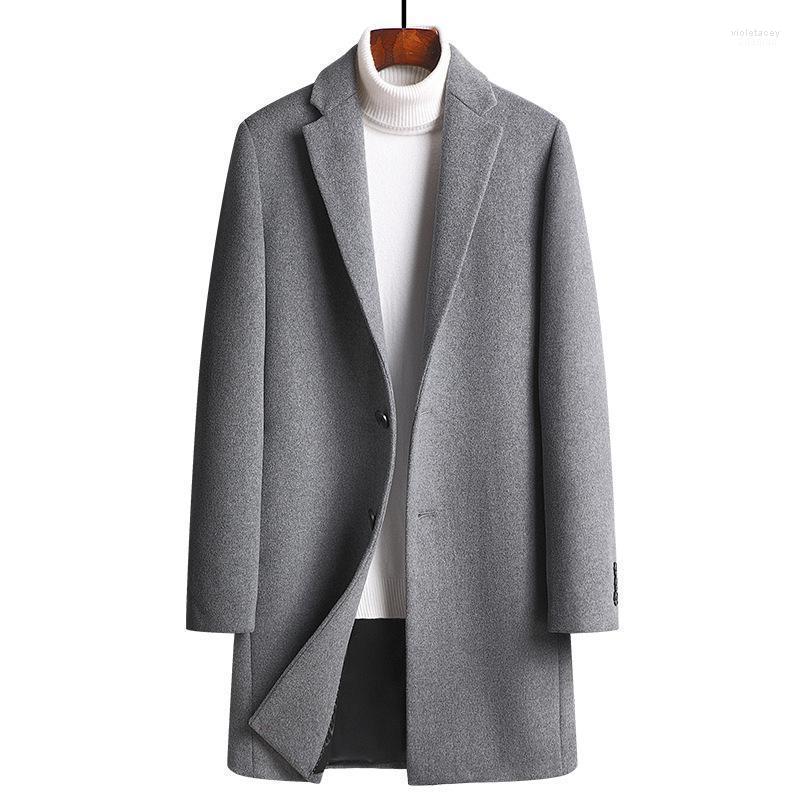 Men's Wool & Blends Arrival Fashion Autumn Winter Woolen Coat Men Long Windbreaker Thickened Casual Single Breasted Size L XL 2XL 3XL Viol, Black
Men's Wool & Blends Arrival Fashion Autumn Winter Woolen Coat Men Long Windbreaker Thickened Casual Single Breasted Size L XL 2XL 3XL Viol, Black