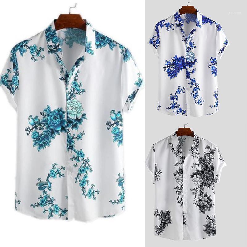Beach Shirt Men 2022 Summer Streetwear Short Sleeve Palm Tree Flower Print Hawaiian Shirts Holiday Party Men' Casual, Blue
Beach Shirt Men 2022 Summer Streetwear Short Sleeve Palm Tree Flower Print Hawaiian Shirts Holiday Party Men' Casual, Blue