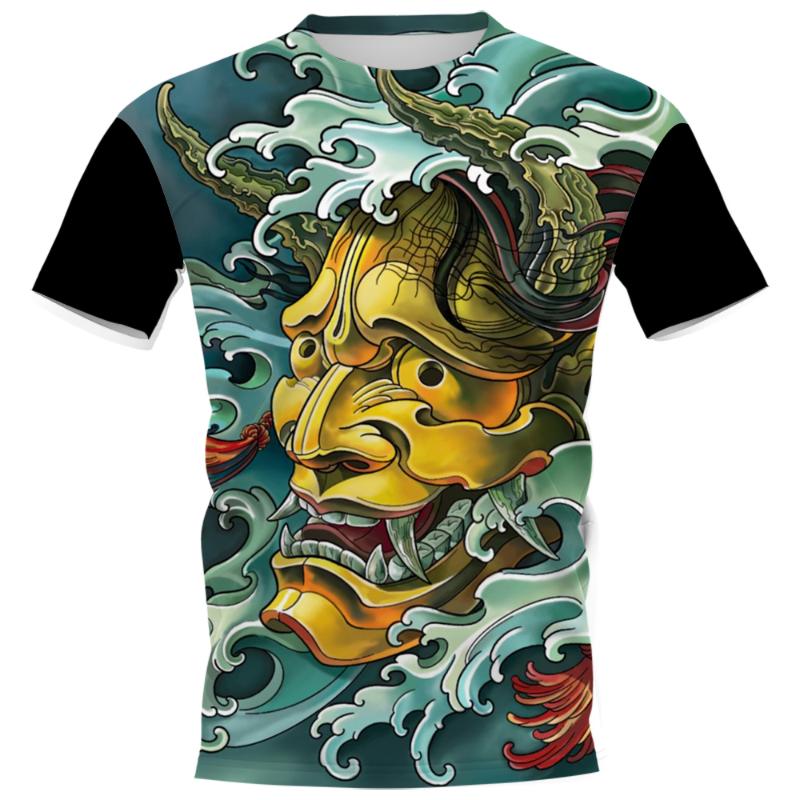 Men' T-Shirts CLOOCL Fashion Mens Prajna Spray Sakura Samurai 3D Graphic T Shirts Japan Traditional Tattoo Pattern Hip Hop Tee Shirt, T-shirt 6
Men' T-Shirts CLOOCL Fashion Mens Prajna Spray Sakura Samurai 3D Graphic T Shirts Japan Traditional Tattoo Pattern Hip Hop Tee Shirt, T-shirt 6