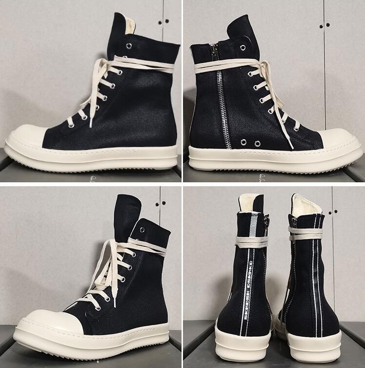 2022 Dress Shoes Rick Black Thick Bottom Increase Dark Owens Mens Canvas Casual Short Boots Female Board Retro Dissol shoes 28956 
2022 Dress Shoes Rick Black Thick Bottom Increase Dark Owens Mens Canvas Casual Short Boots Female Board Retro Dissol shoes 28956