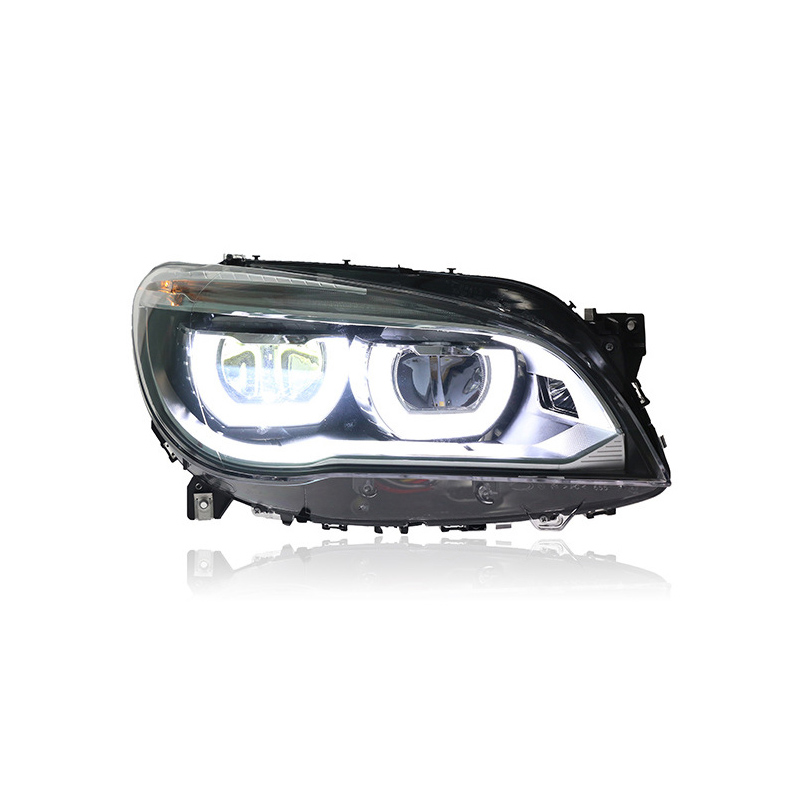 Car Headlights For F02 2009-2014 740i 730i 735i LED Bifocal Lens Head Lamps Driving Lamp LED Headlight Assembly