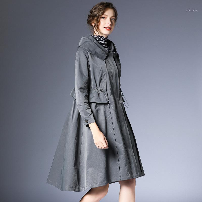 Women' Trench Coats 2022 Spring Hooded Zip Long Coat Casual Wild Female Solid Windbreaker, Black
Women' Trench Coats 2022 Spring Hooded Zip Long Coat Casual Wild Female Solid Windbreaker, Black